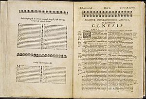 Algonquian 1663 Indian Bible first pages