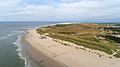Ameland aerial view Hollum beach dunes