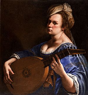 Artemisia Gentileschi - Self-Portrait as a Lute Player