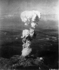 Atomic cloud over Hiroshima
