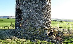 Ballantrae's Vaulted Tower Windmill, Mill Hill, South Ayrshire - view of buried vault