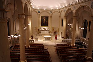 Basilica of Saint Joseph Proto-Cathedral (Bardstown, Kentucky), interior, nave, view from organ loft