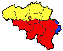 Belgium provinces regions striped