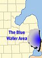 Blue Water Michigan Map