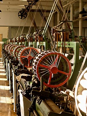 Boott cotton mill looms