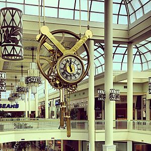 Clock by Mosun at Oakville Place (9647556362).jpg