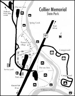 Collier State Park map