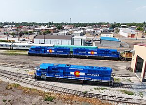Colorado Pacific Rio Grande Railroad in Alamosa, Colorado