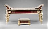 Couch and footstool with bone carvings and glass inlays MET DP138722
