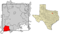 Dallas County Texas Incorporated Areas Cedar Hill highighted