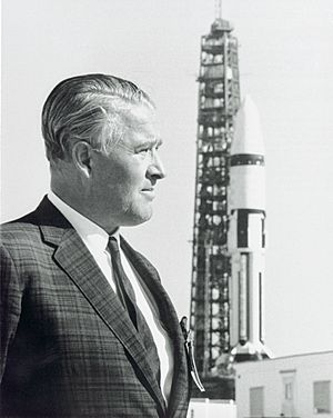 Dr. Wernher von Braun and Saturn IB