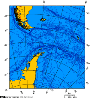 Drake Passage - Lambert Azimuthal projection 0