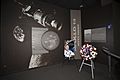 Edgar Mitchell's memorial wreath in the Apollo 14 exhibit