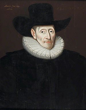 Eubule Thelwall (1562–1630) by Gilbert Jackson; kept at NLW
