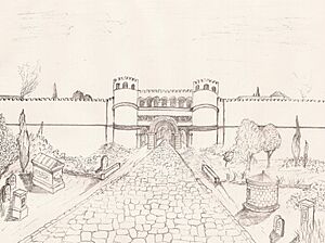 Evocation de la porte Sud de Valentia