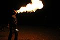 Fire breather at a Bedouin Camp