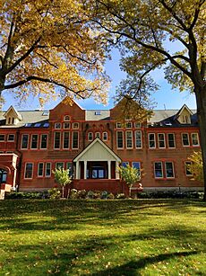 Former Washington Irving High School in Tarrytown, New York