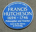 Francis Hutcheson plaque
