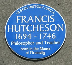 Francis Hutcheson plaque