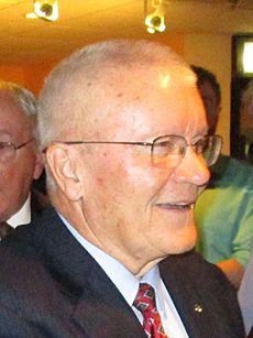 Fred Haise at the Cosmosphere, 2015 cropped