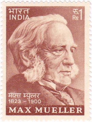 Friedrich Max Müller 1974 stamp of India