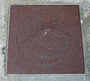 Gordon Lightfoot Star on Canada's Walk of Fame