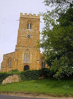 Great Brington church from the west - geograph.org.uk - 446922