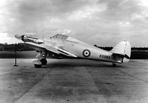 Hawker Hurricane before maiden flight 1935
