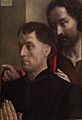 Hugo van der Goes - Portrait of a Man at Prayer with Saint John the Baptist - Google Art Project