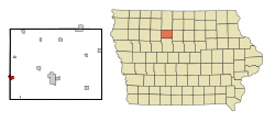 Location of Gilmore City, Iowa