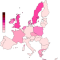 IND-DEM percentage map December 2007