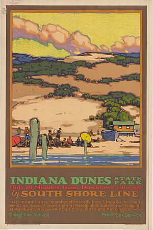 Indiana Dunes State Park by South Shore Line - DPLA - 3c303466aeecdab3f612b9e7049bb0da