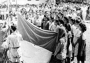 Indonesia flag raising witnesses 17 August 1945