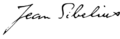 Jean Sibelius signature