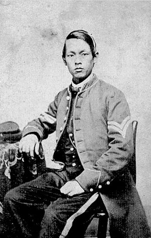 Joseph Pierce Chinese Union Army Soldier In 14th Connecticut Infantry Regiment