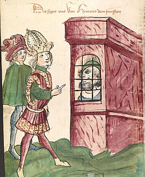 Kaiser Heinrich V. besucht seinen Vater im Gefängnis