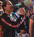Klee Benally at Human Rights March 2012