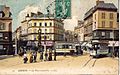 LL 35 - AMIENS - La Place Gambetta (couleur, 2 trams dt le 30)