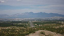 View of Las Cruces with the Organ Mountains to the east