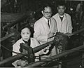 Left to right Chien-shiung Wu (1912-1997), Y.K. Lee, and L.W. Mo