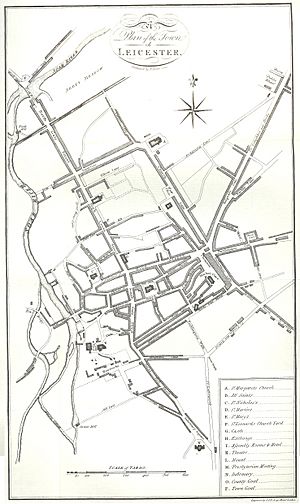 Leicester 1804 Map