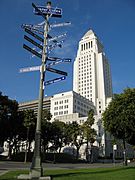 Los Angeles City Hall with sister cities 2006