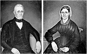 Louis and Sophie Marsac Campau painted by Charles Moore in 1852