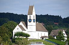 Männedorf - Kirche - Dampfschiff Stadt Rapperswil 2013-09-13 16-35-59