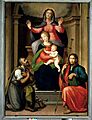Madonna col bambino, sant'anna e santi, michele tosini e ridolfo del ghirlandaio, prato, chiesa di santo spirito