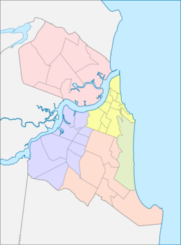 Mapa dos bairros e zonas de Natal (RN)