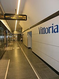 Metropolitana di Brescia - Fermata Vittoria - banchina