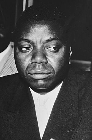 Moïse Tshombe at the Belgo-Congolese Round Table Conference