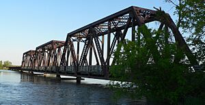 Niobrara State Park bridge from NW 2