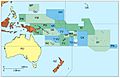 Oceania without Asian country codes